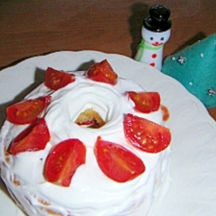 トマトのショートケーキ